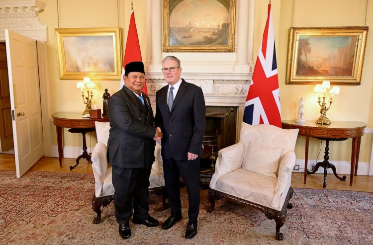 Presiden Republik Indonesia, Prabowo Subianto Melakukan Pertemuan dengan Perdana Menteri (PM) Inggris, Keir Starmer di Kantor PM Inggris, London