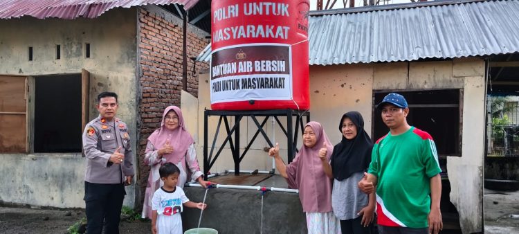 Polri Bangun Puluhan Sumur Bor, Warga Padang Pariaman Mulai Nikmati Air Bersih Pascabencana