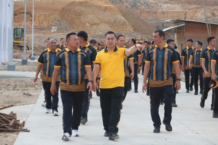 Perkuat Soliditas dan Kebugaran, Polda Kaltim Gelar Olahraga Bersama di Mako Brimob