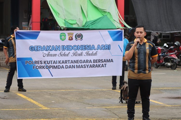 Pasar Mangkurawang Kinclong Usai Korve Polres Kukar