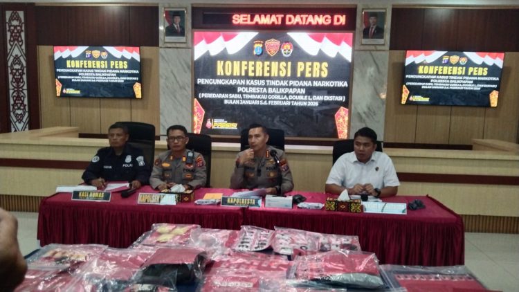 Polresta Balikpapan Sikat 44 Kasus Narkotika, Residivis dan Jaringan Antarwilayah Diburu
