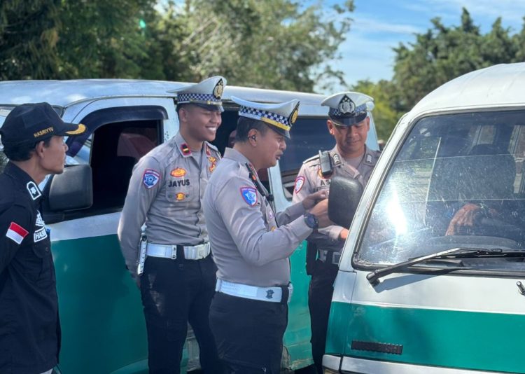 Sat Lantas Polres PPU Gelar RAMP CHECK Angkutan Umum Jelang Ramadhan