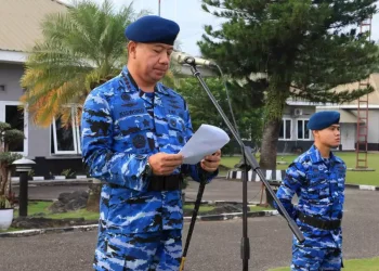 Upacara Bendera 17-an di Lanud Dhomber Berlangsung Khidmat