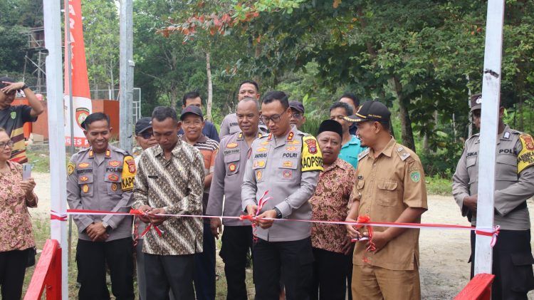 Polres PPU Gerak Cepat Tangani Jembatan Rusak, Kapolres Resmikan Jelang Lebaran 2026