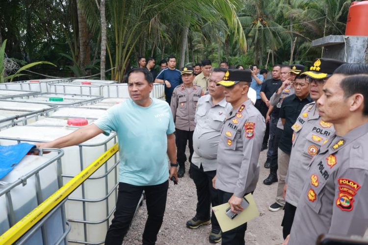 Polda Lampung Tindak Tegas Mafia Solar Ilegal, 203 Ribu Liter BBM Disita