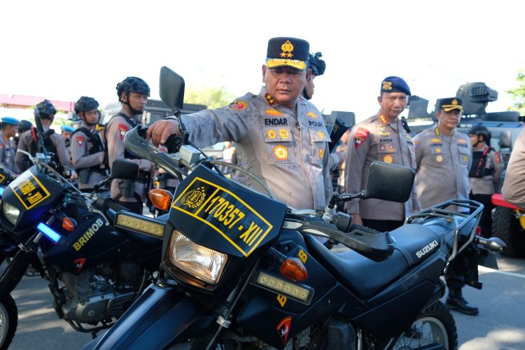 Polda Kaltim Gelar Apel Kesiapan Pengamanan Aksi Unjuk Rasa, Kedepankan Pendekatan Humanis