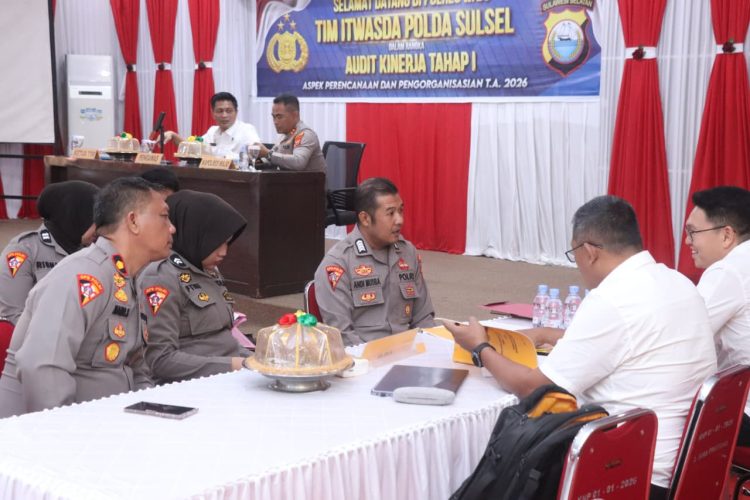 Kapolres Wajo Terima Tim Audit Kinerja Itwasda Polda Sulsel, Fokus Aspek Perencanaan dan Pengorganisasian.