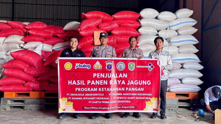 Polsek Muara Wahau Kawal Distribusi Jagung 6,3 Ton ke Bulog Samarinda