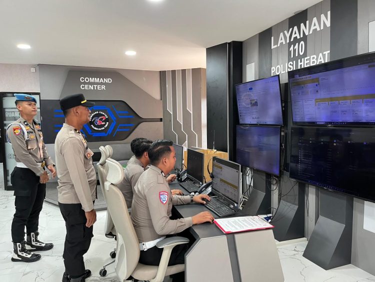 Command Center Polres Kutai Timur Resmi Beroperasi, Pengawasan Digital Diperketat 24 Jam