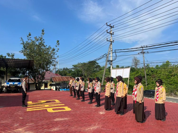 Polres Kutim Gas Pol Bina Generasi Muda: Saka Bhayangkara Ditempat Disiplin dan Sadar Hukum